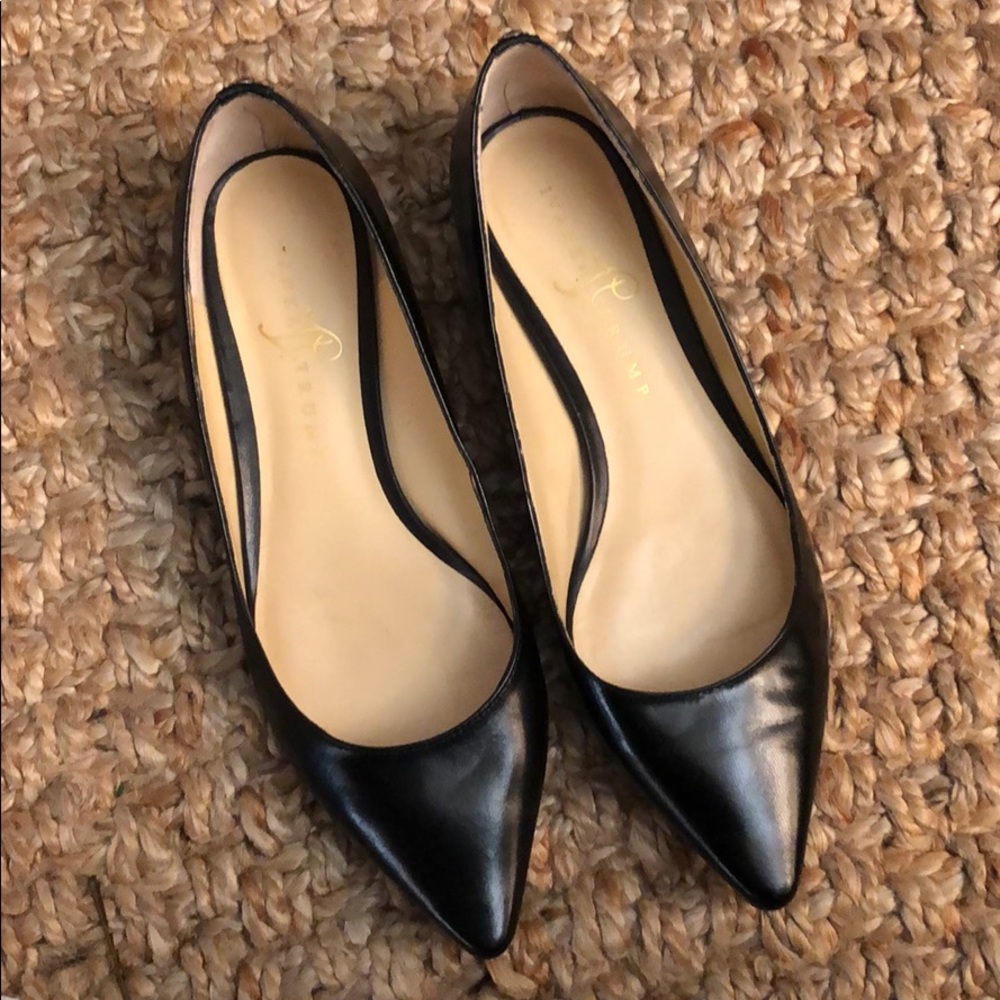 Ivanka Trump Black Leather Flats